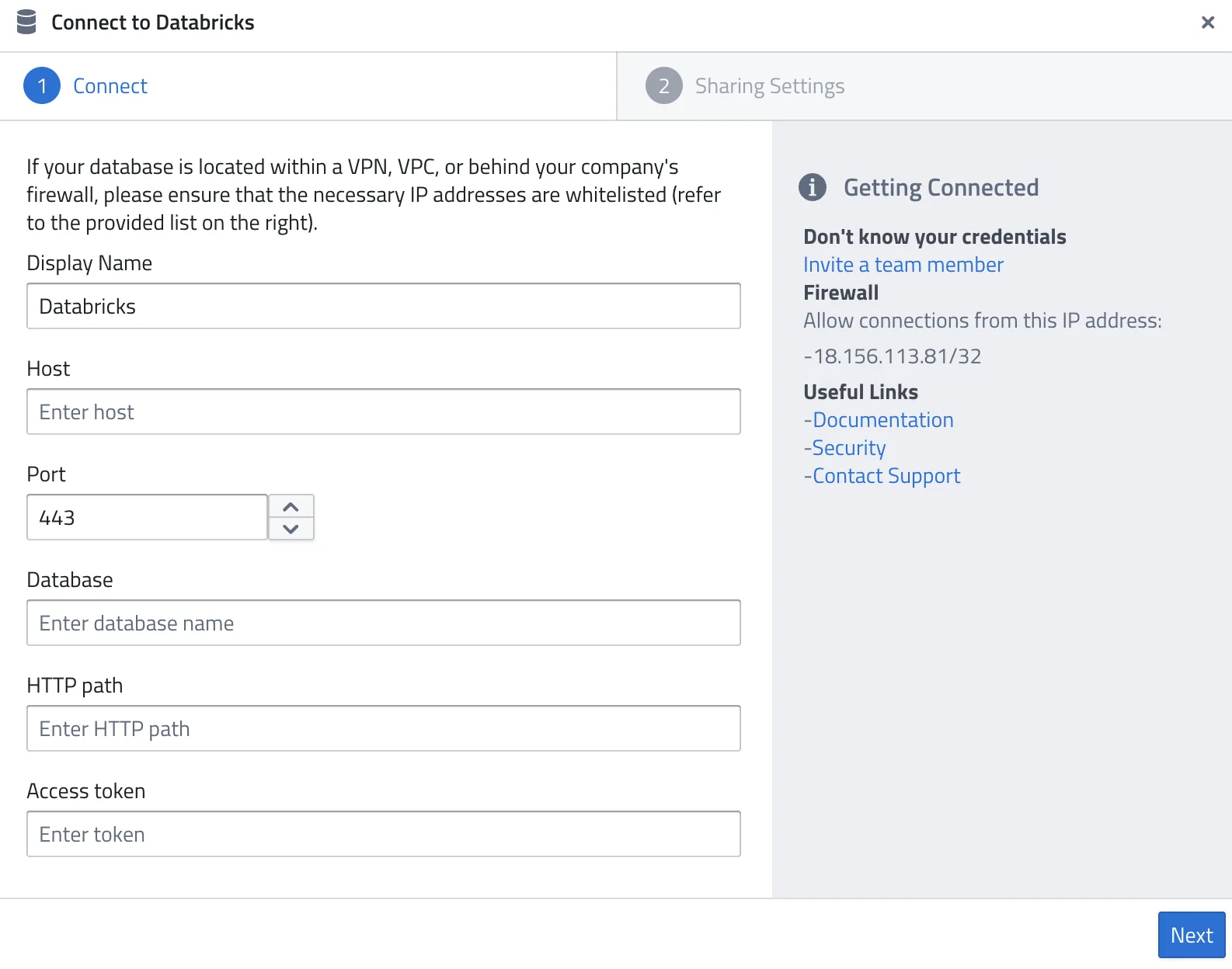 Connect to Databricks